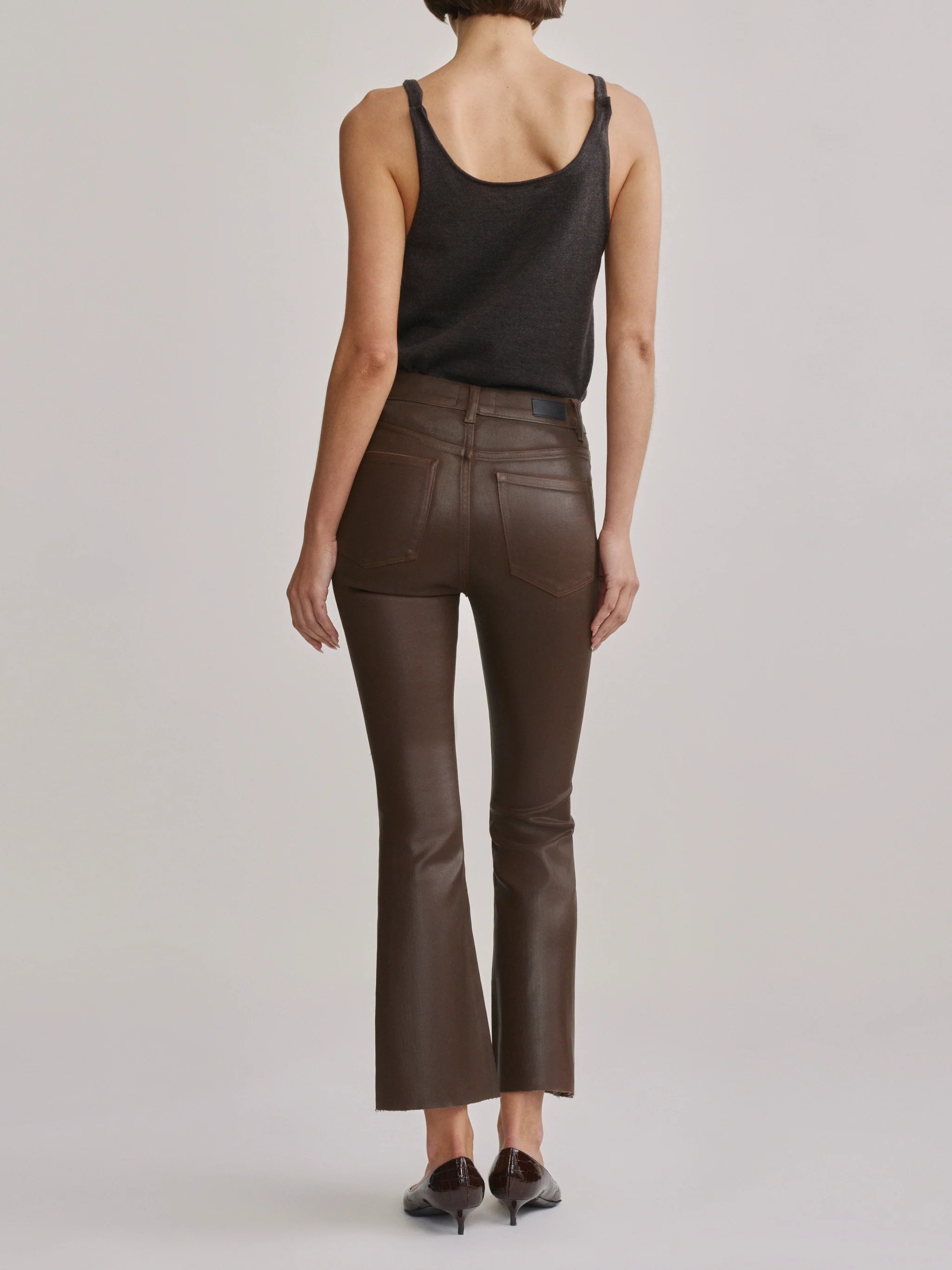 Dl14470 Bridget Crop Bootcut - Brownstone Coated