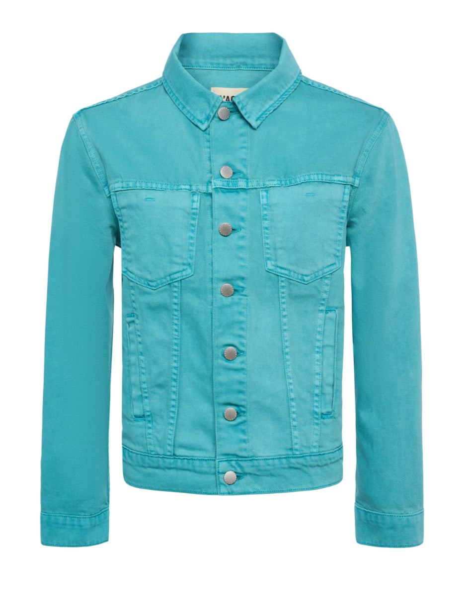 La1766 Teal Denim Jacket