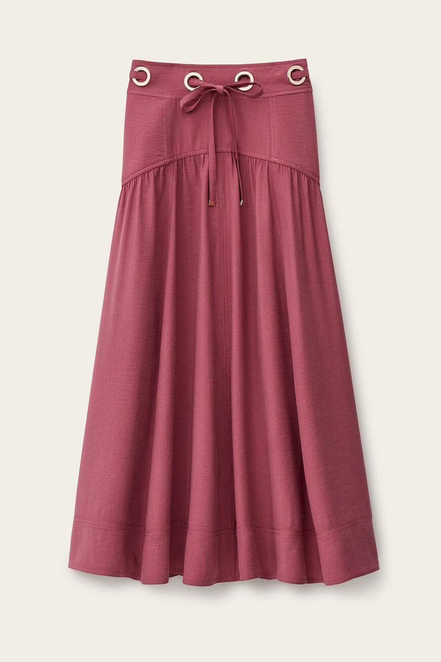 Badoni Mauve Maxi Skirt