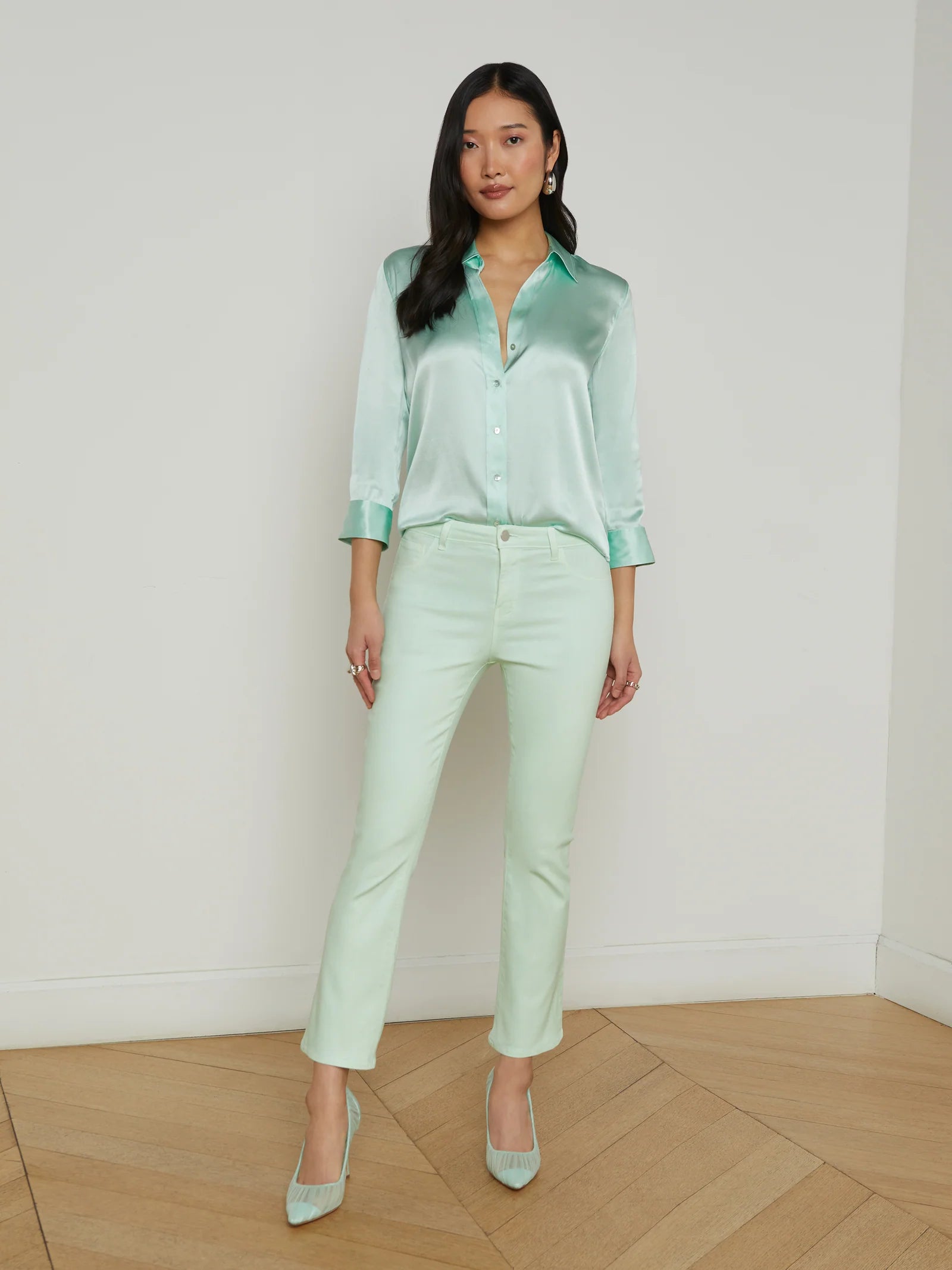 La2840 Tati Crop Micro Boot - Mint Coated