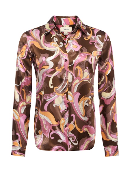 La40223 Paisley Silk Blouse