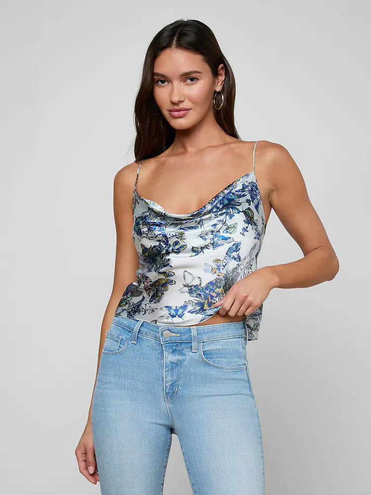 La40657 Butterfly Silk Cami