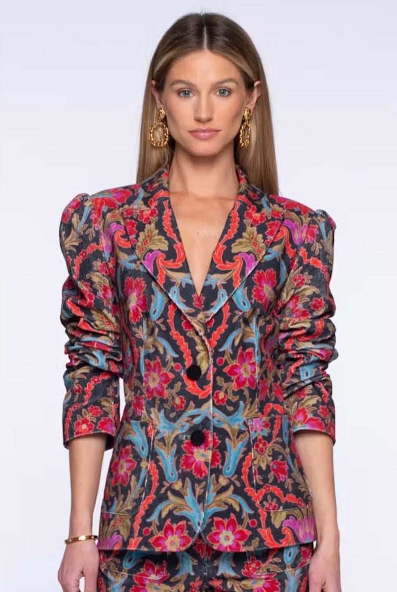 El416338 Damask Print Blazer