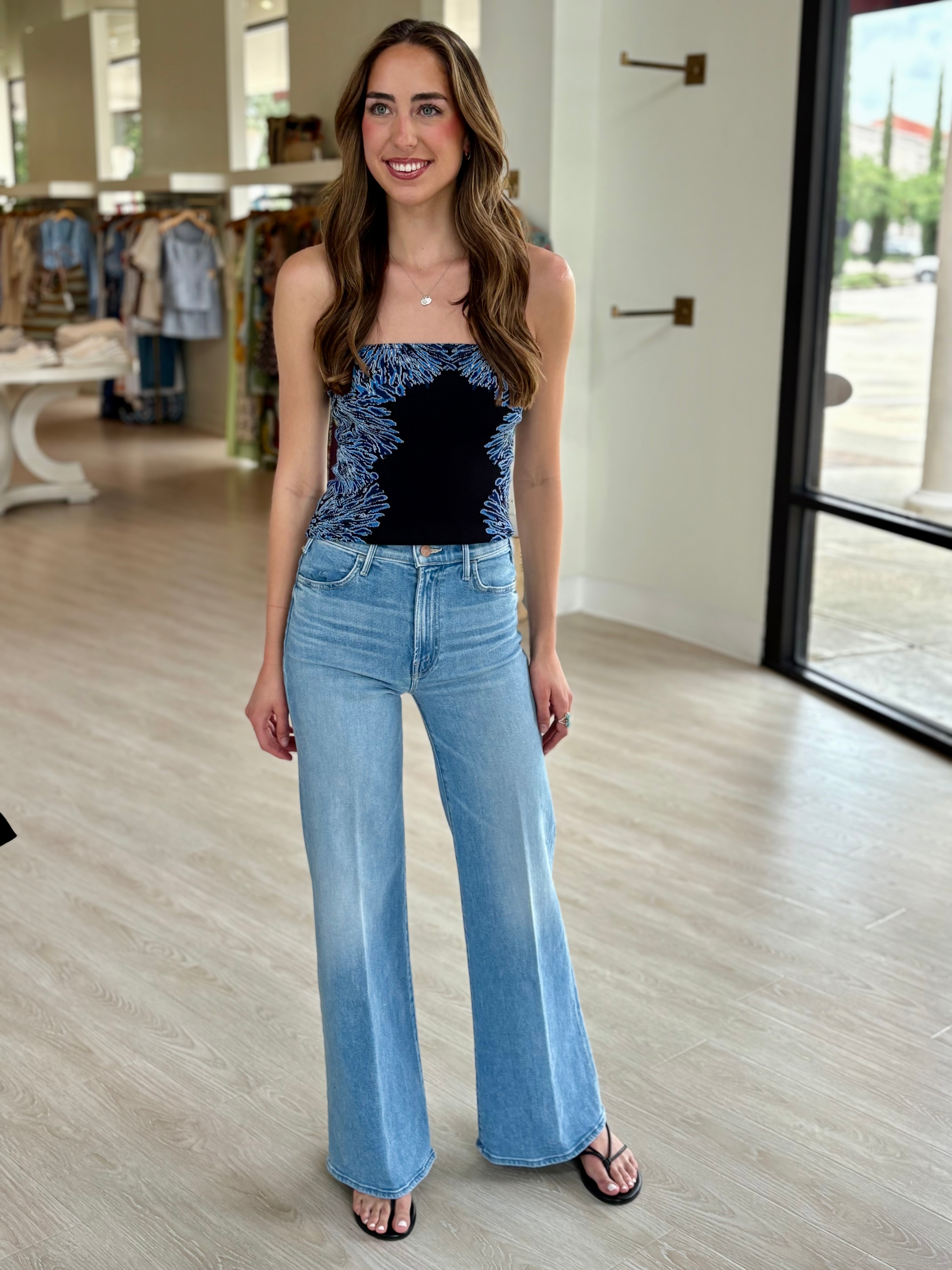 Ul0734 Strapless Knit Top