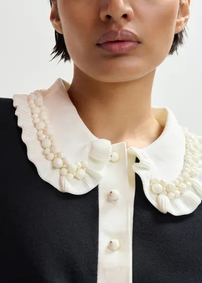 Esjewel Embellished Polo Top