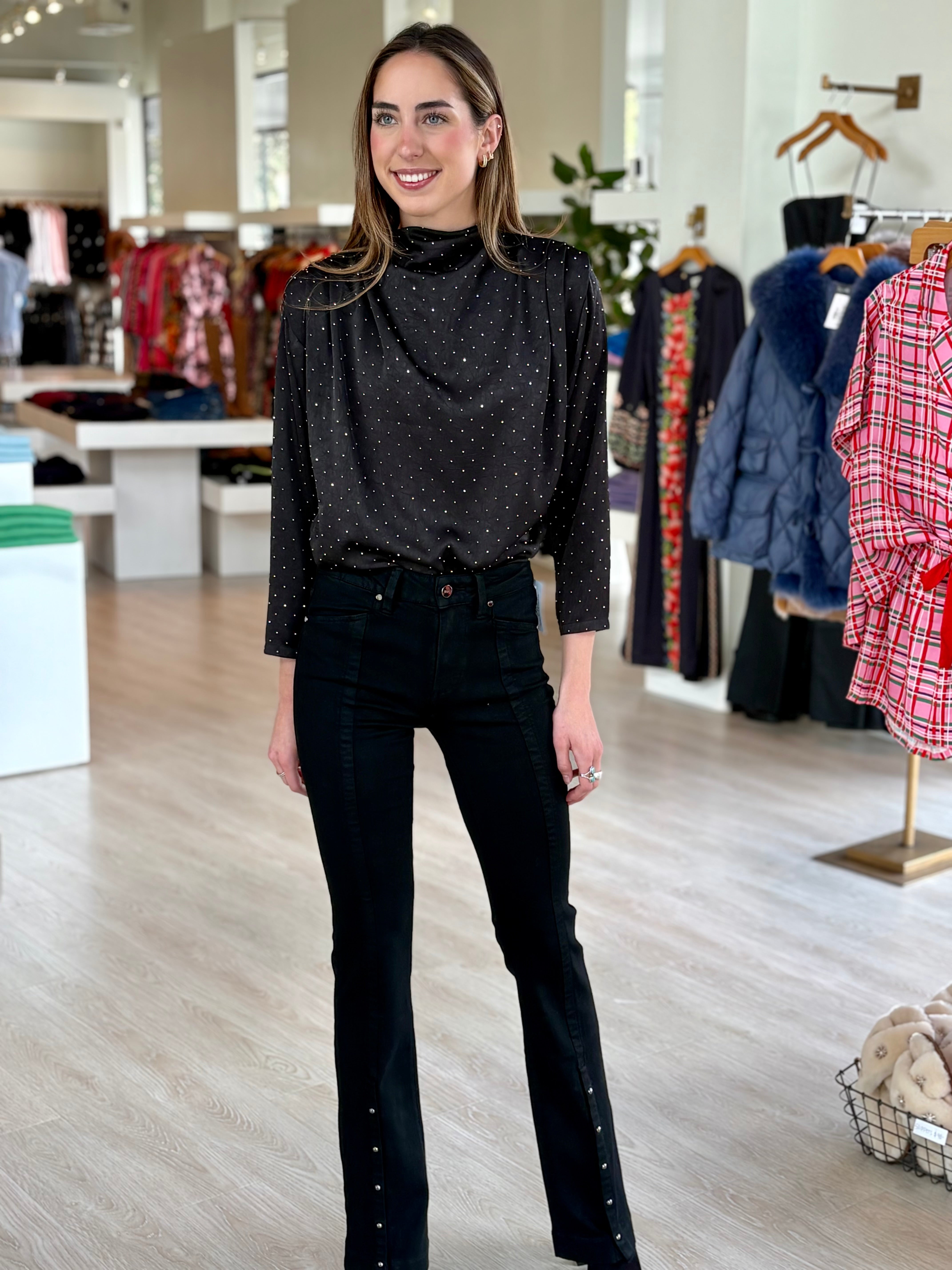 Badebra Studded Asymmetrical Top