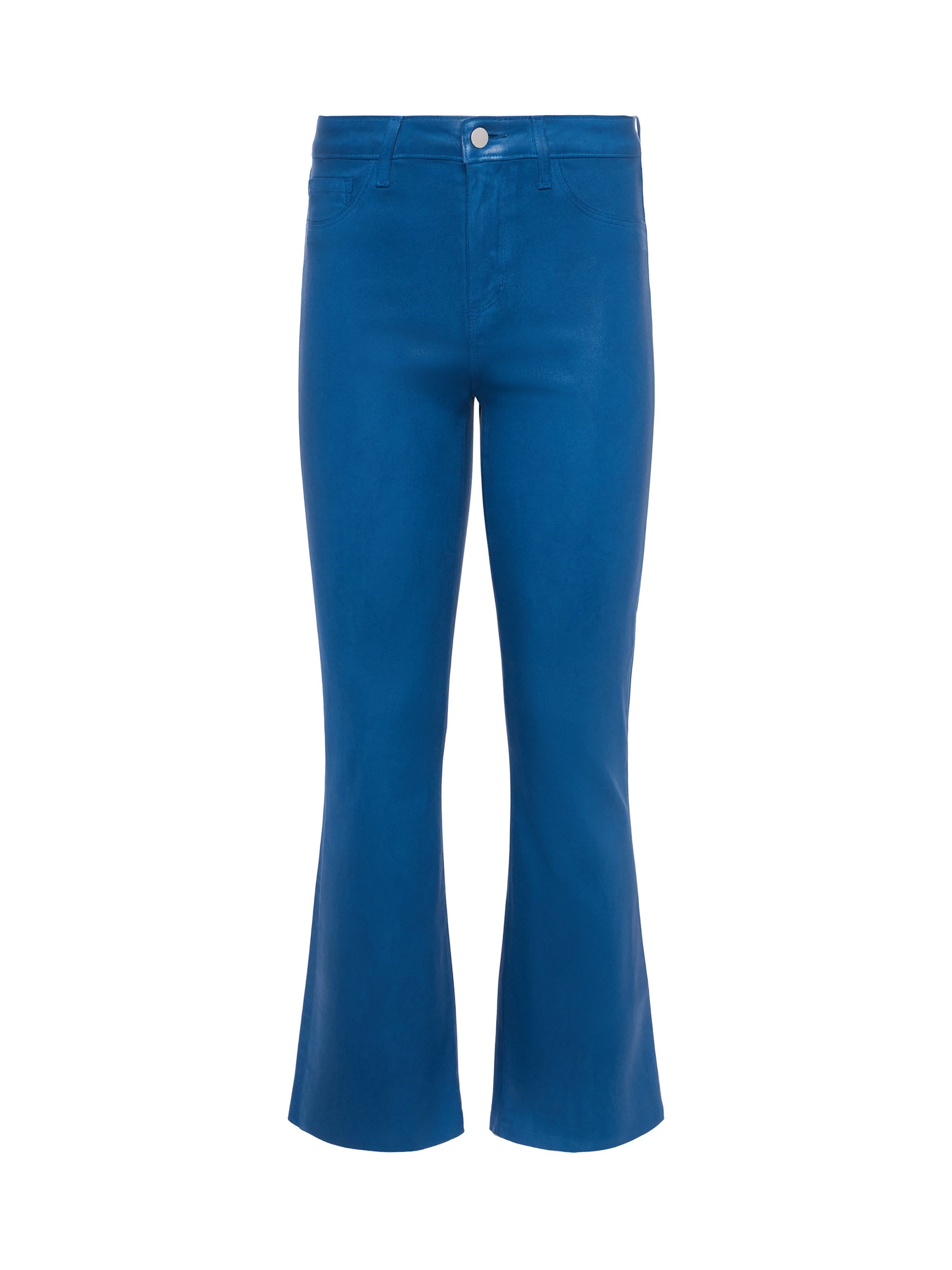 La2714 Kendra Crop Flare - Stone Blue Coated