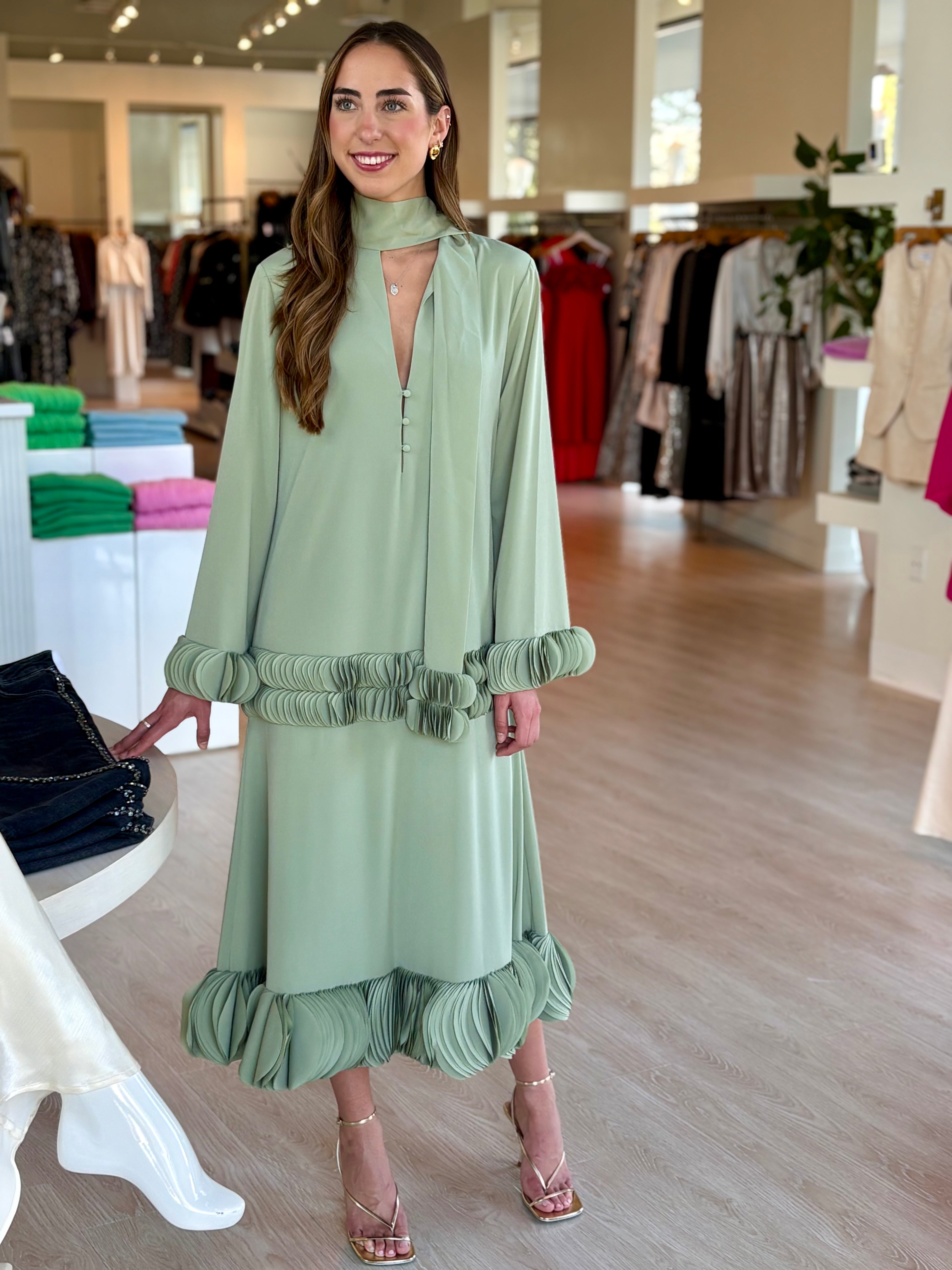 Al0746 Zuella Sage Midi Dress