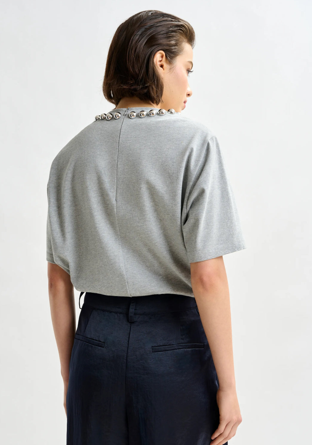 Esintenso Embellished Tshirt - Grey