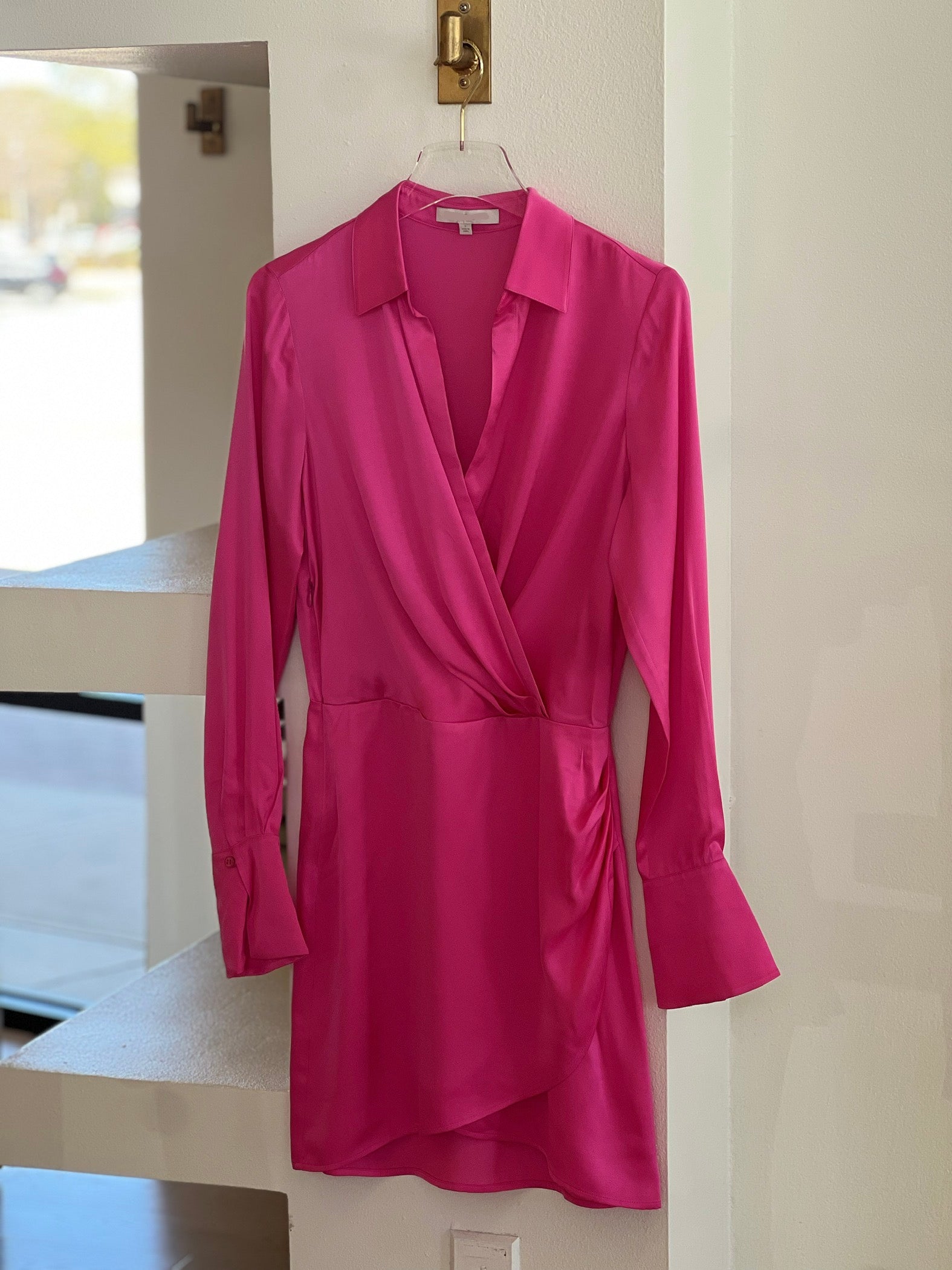 Fa4710 Flamingo Pink Party Dress