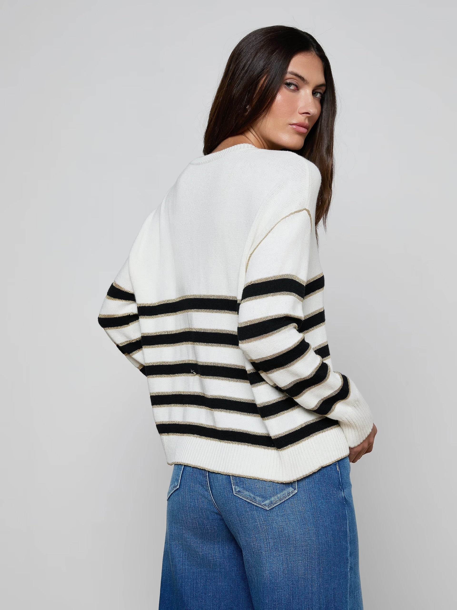La80152 Bishop Striped Sweater