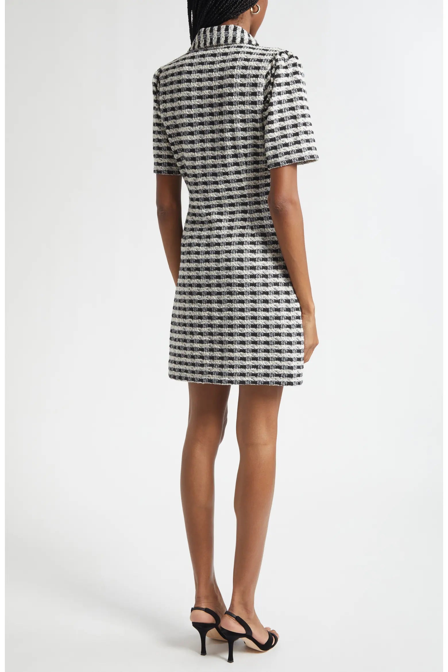 Raa3000 Ramy Brook Black Gingham Dress