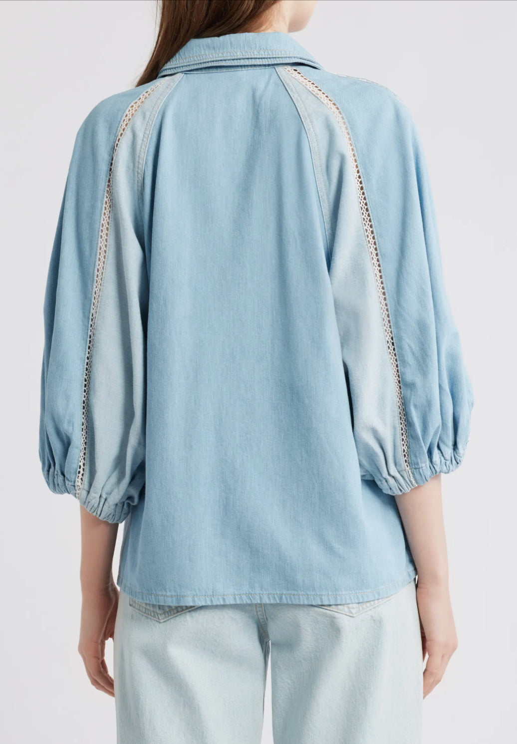 Fa351068 Two Tone Denim Top