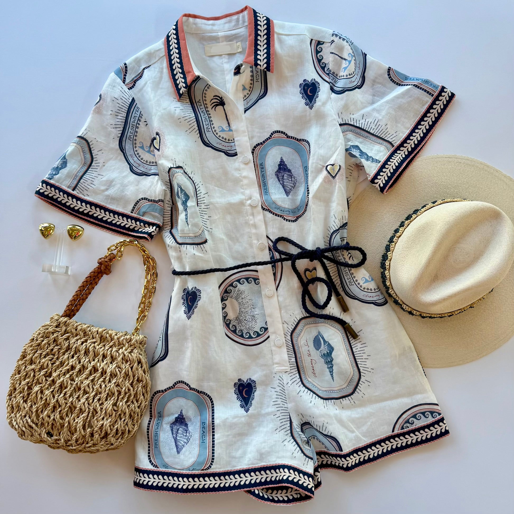 Kiy53 Seashell Romper