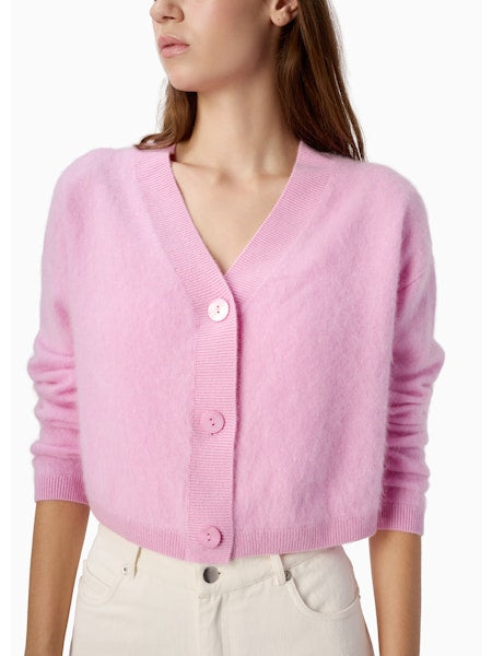 Cat04 Pink Cashmere Cardigan