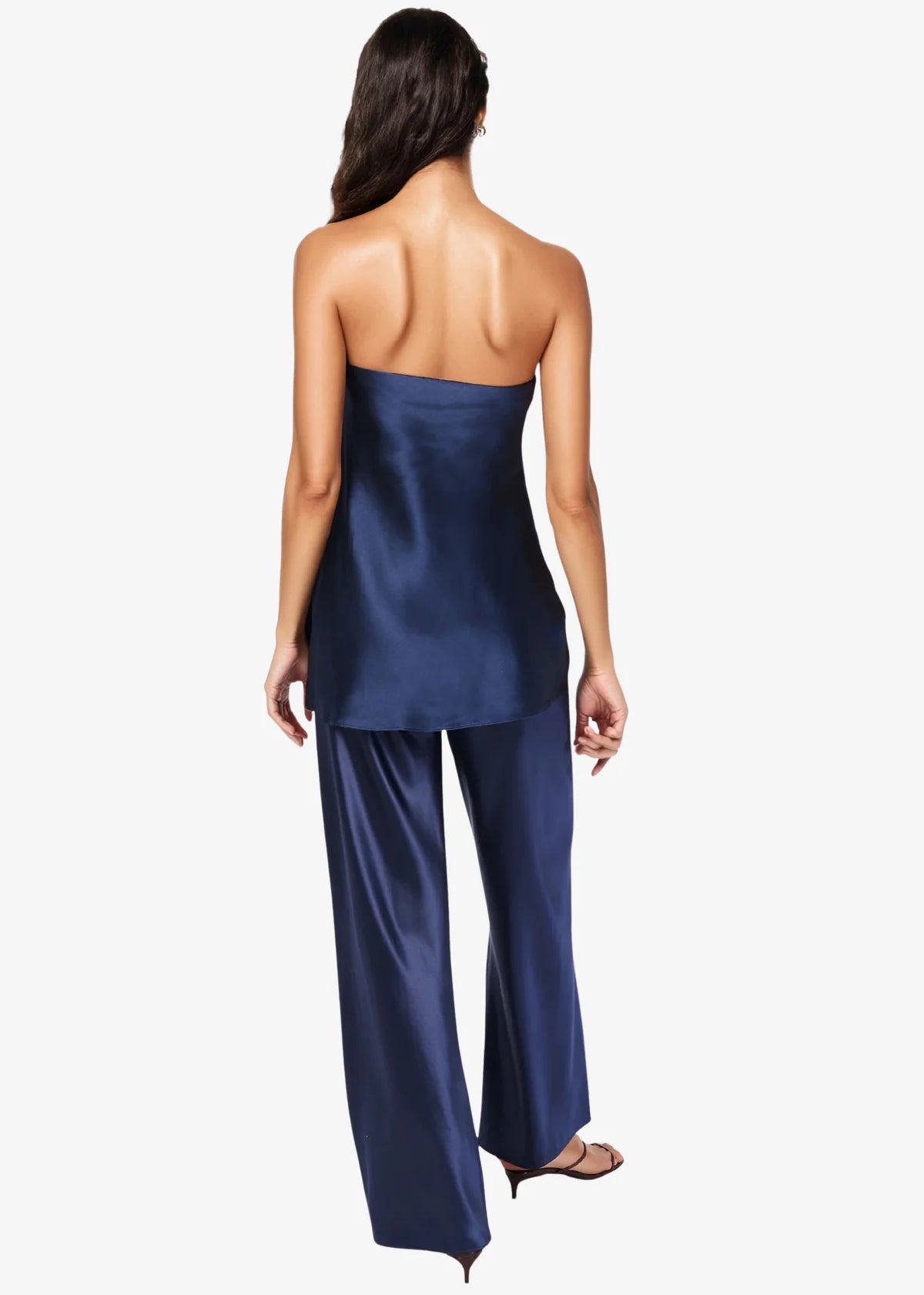 Cap01 Navy Silk Pants