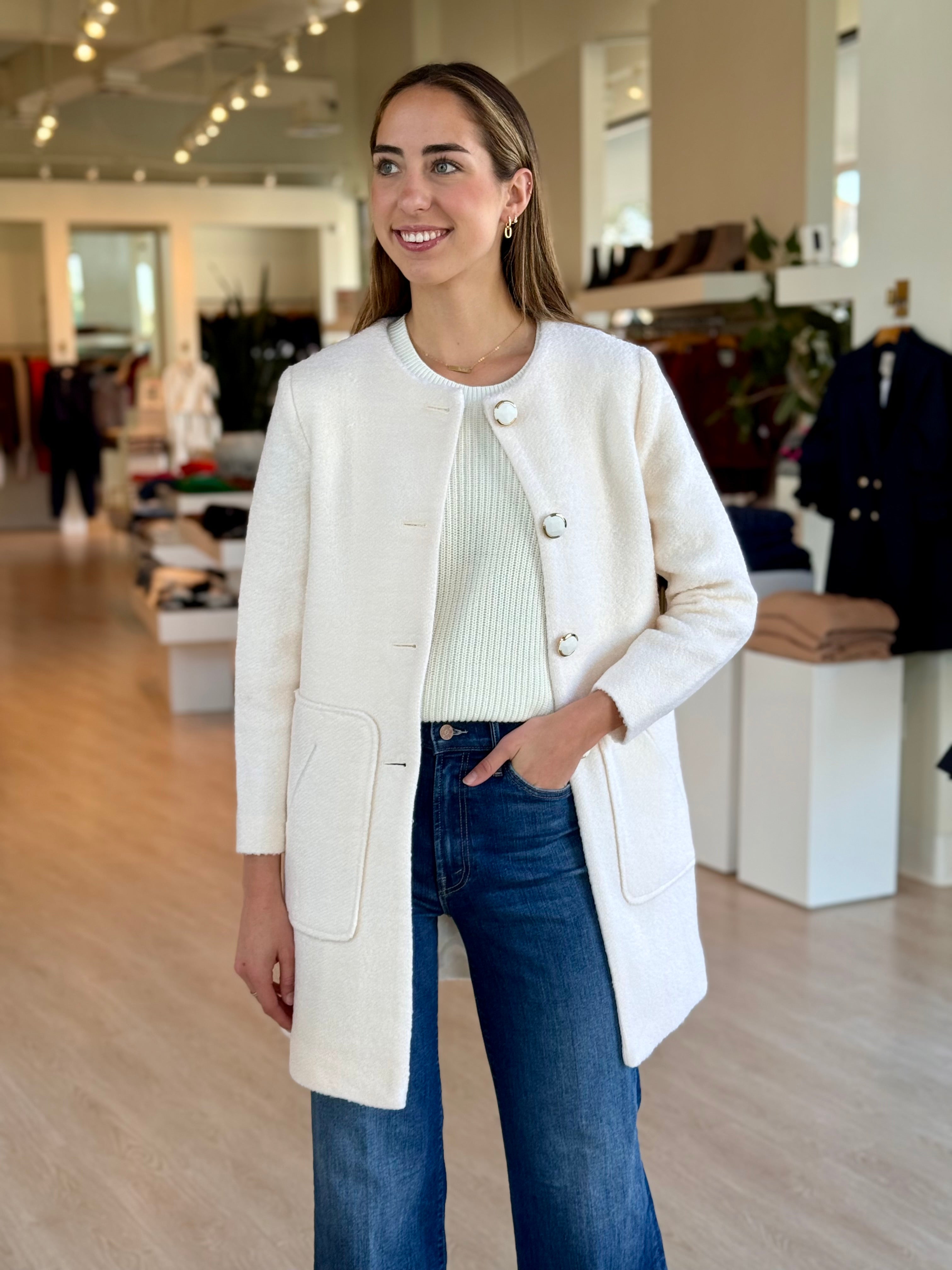 Pa170 Jackie Coat - Cream