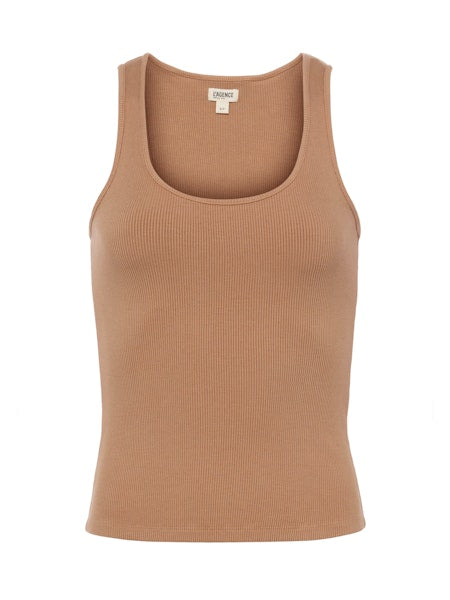La5788 Cinnamon Ribbed Tank