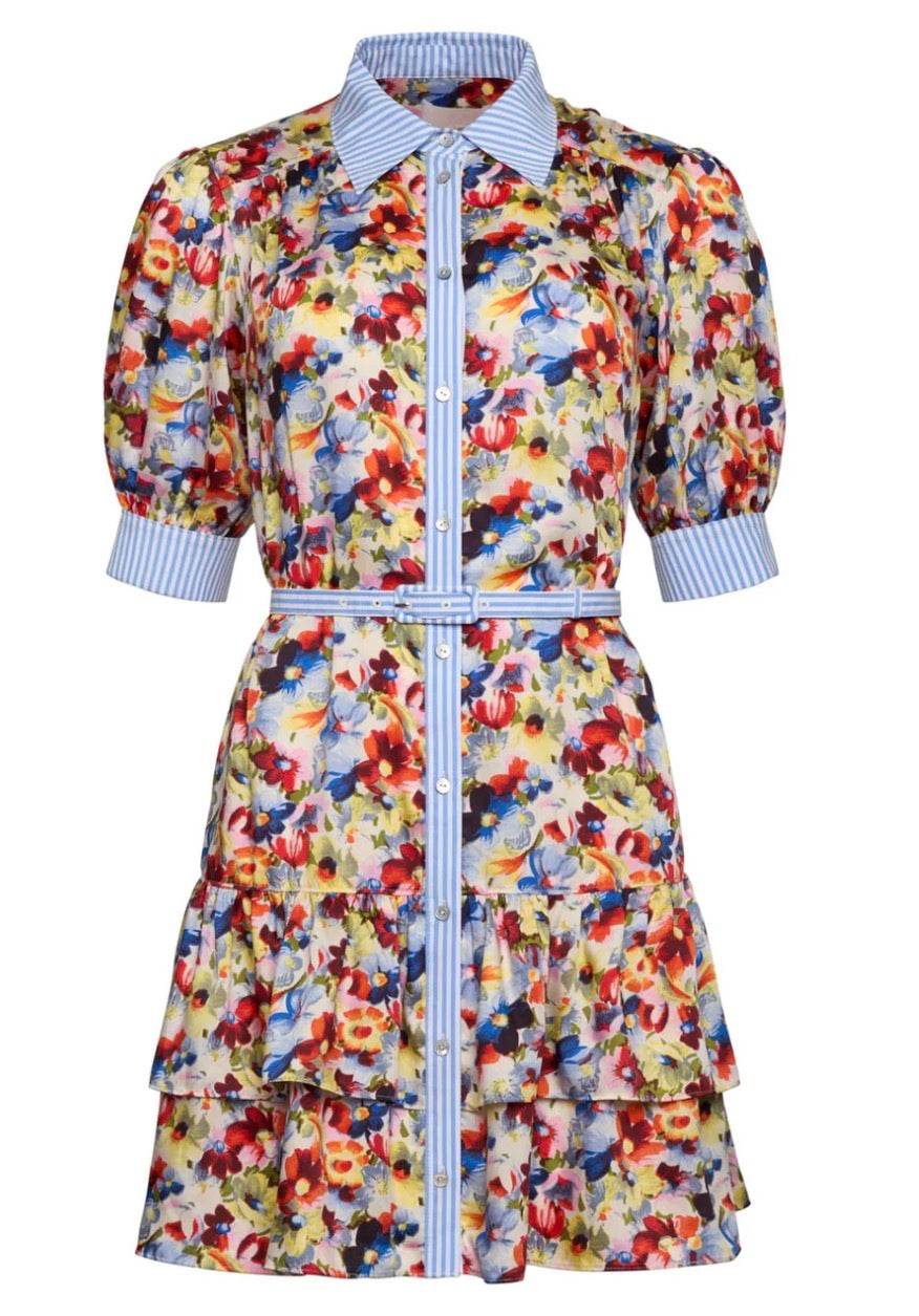 Cizd339711 Wildflower Belted Dress