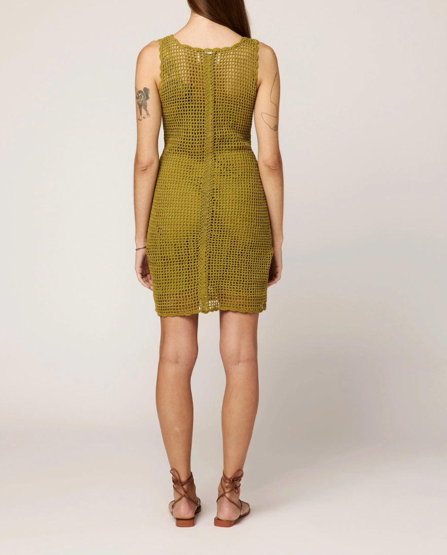 Cl202582 Crochet Mini Dress