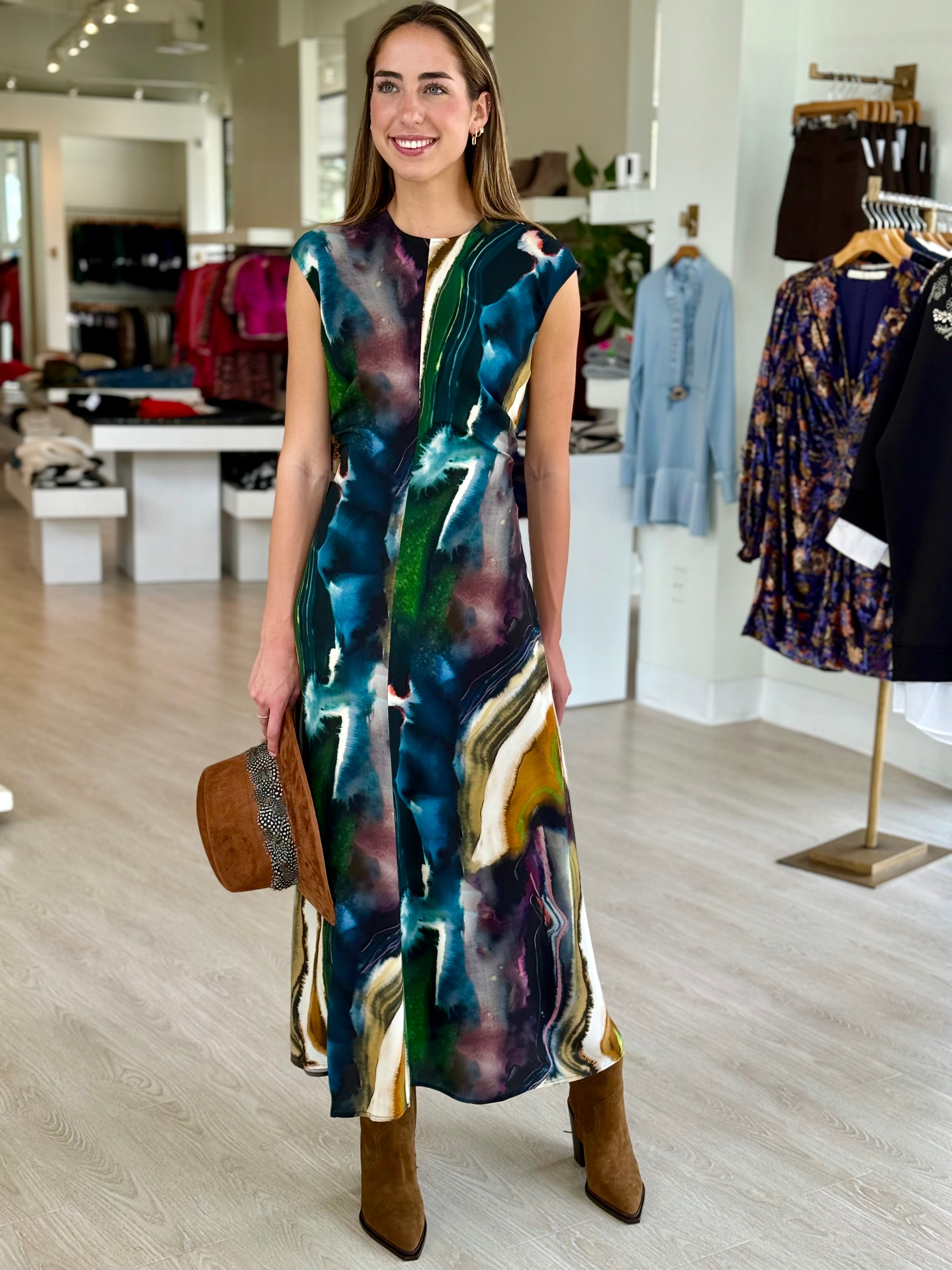 Ma2z2 Geo Maxi Dress