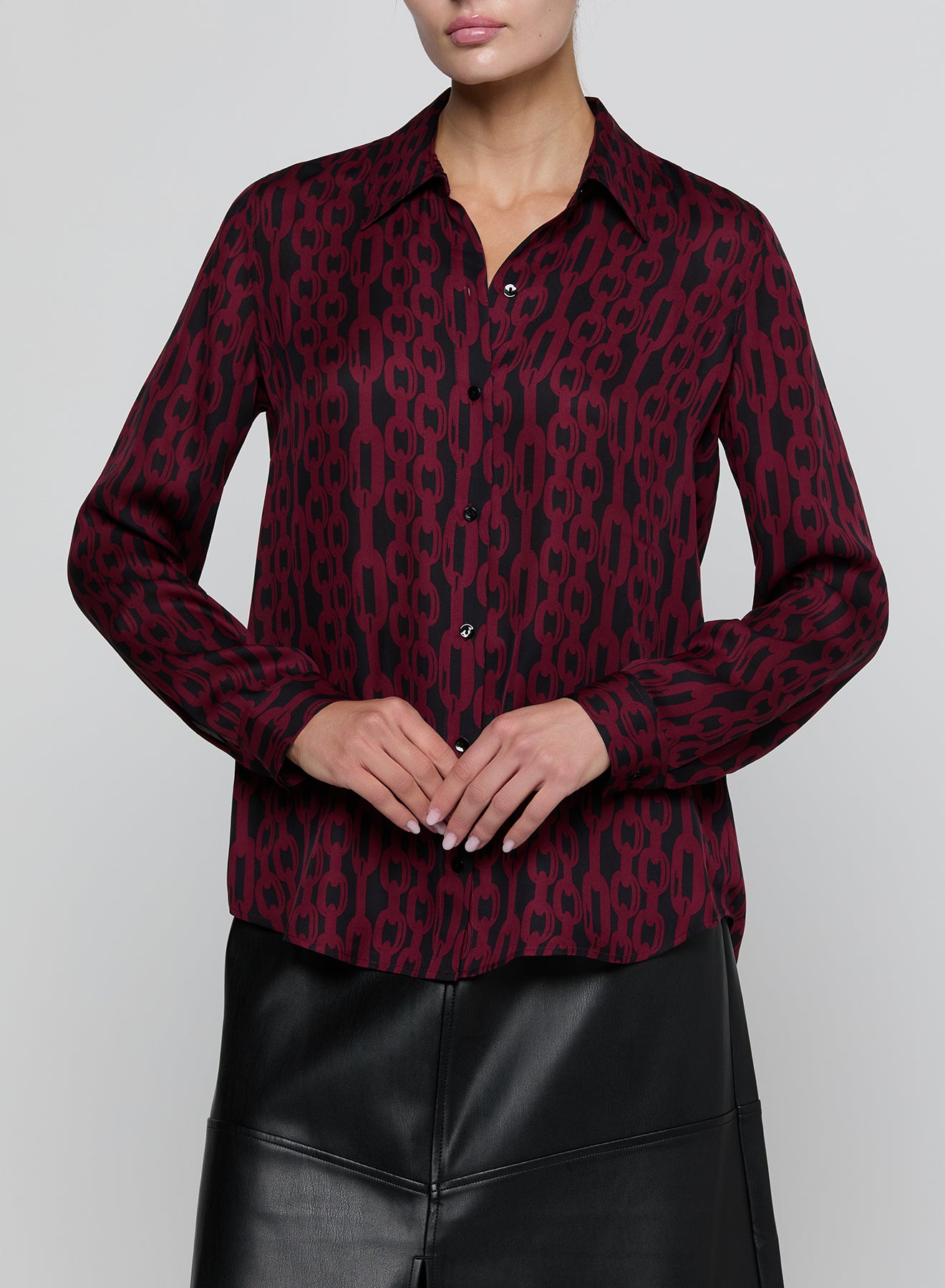 La4254 Chain Link Blouse