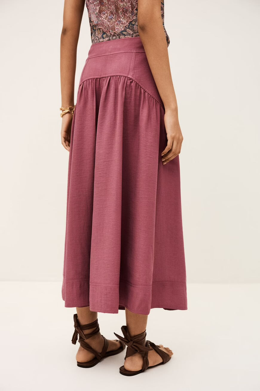 Badoni Mauve Maxi Skirt