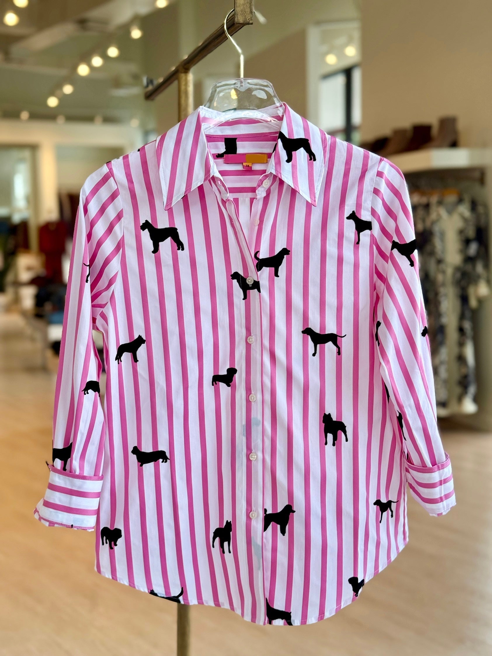 Vi303 Vilagallo Pink Stripe Top