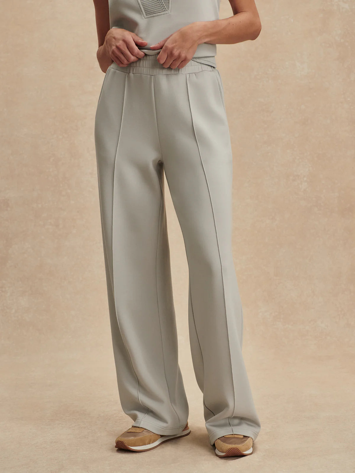Var03163 SET - Clay Wide Leg Pant Set