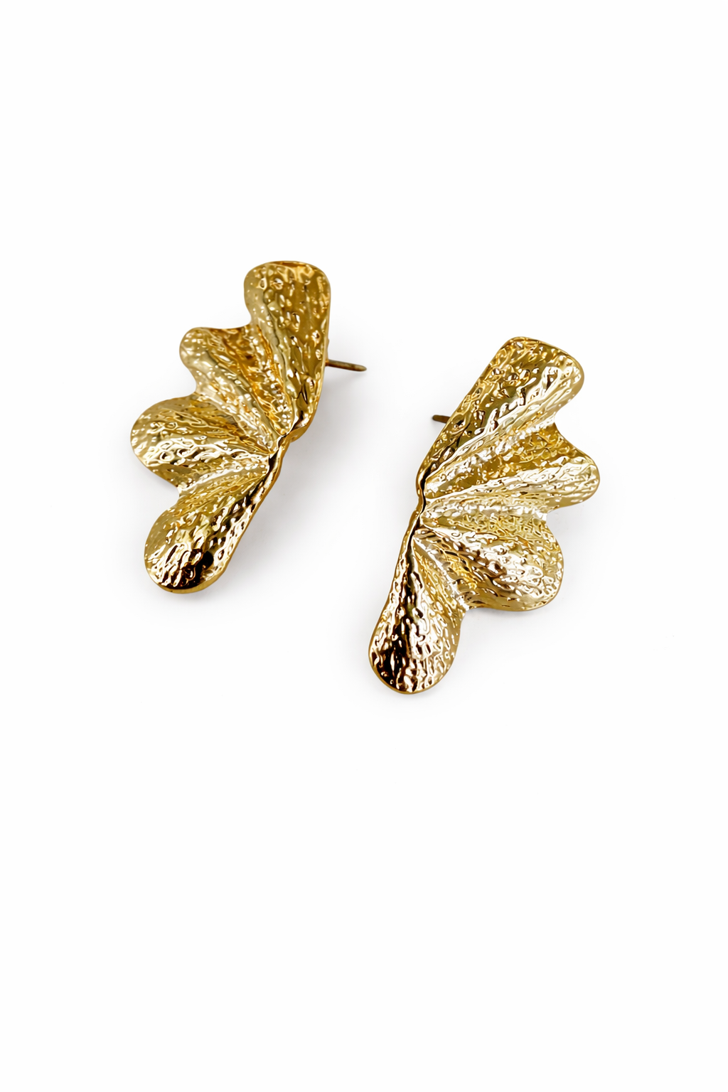 Th0120 Ruffle Post Earring