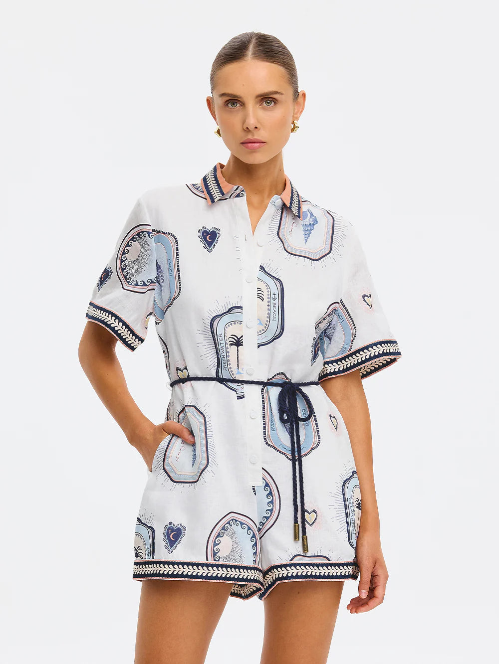 Kiy53 Seashell Romper