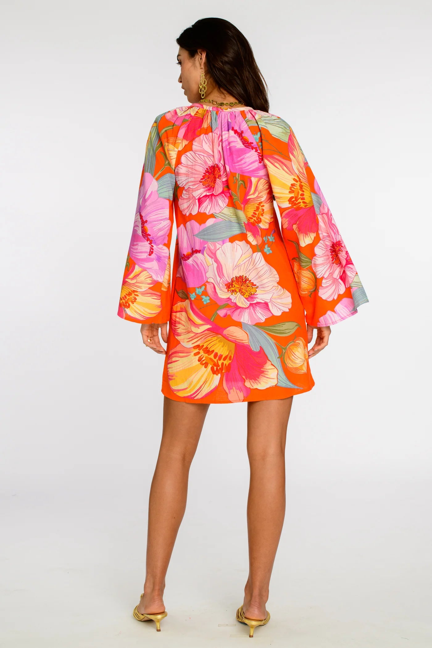 El7313 Sunset Blooms Shift Dress