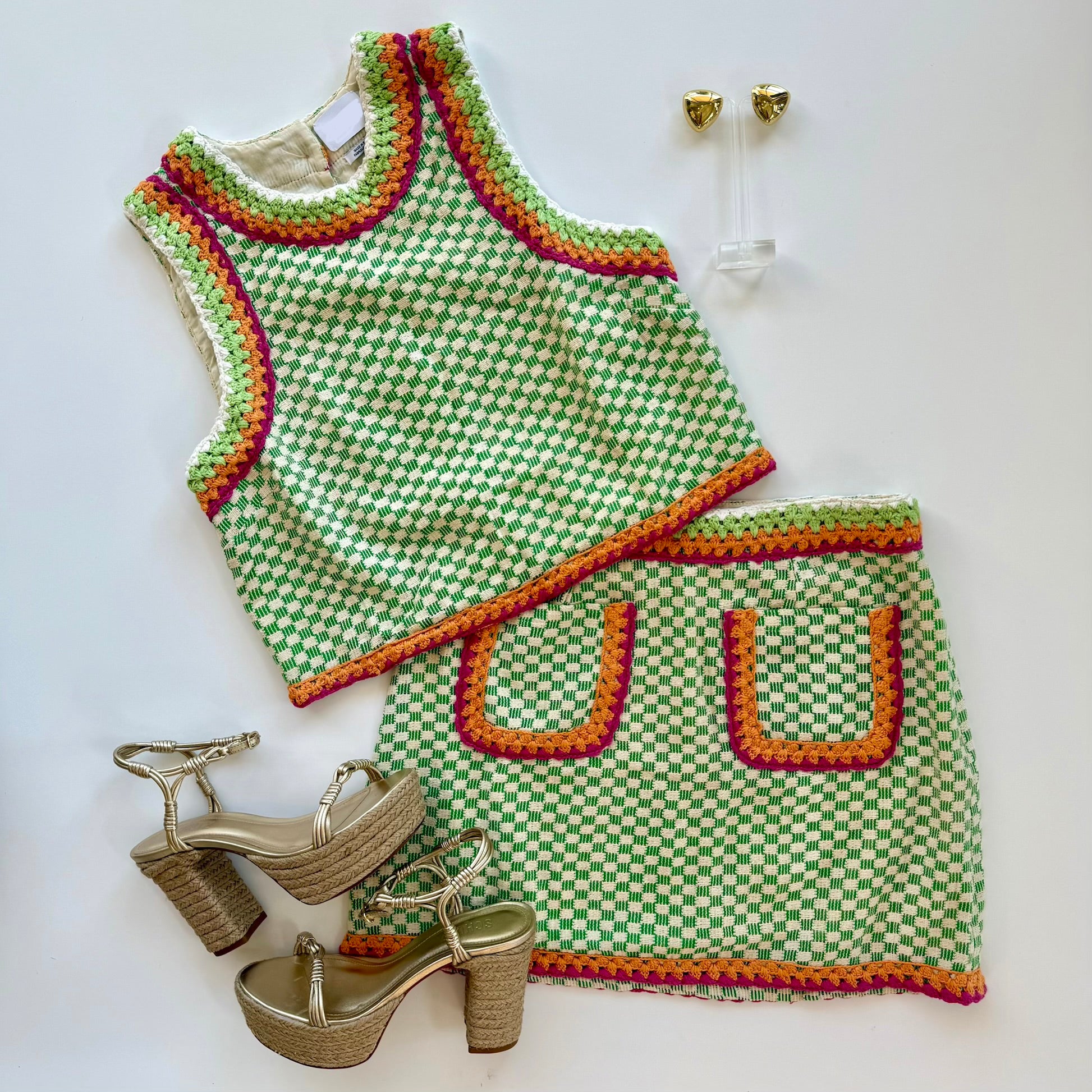 Sa1812 SET - Crochet Checker Set