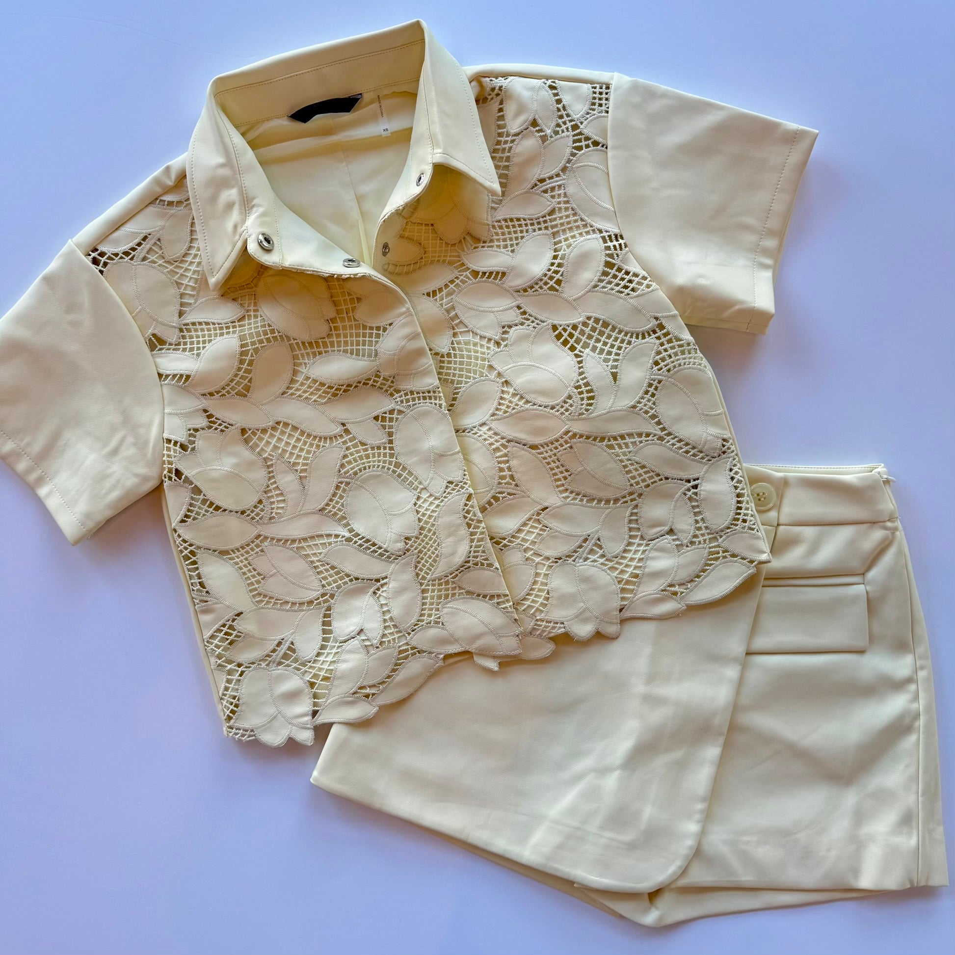 Do155 Faux Skort - Butter Yellow