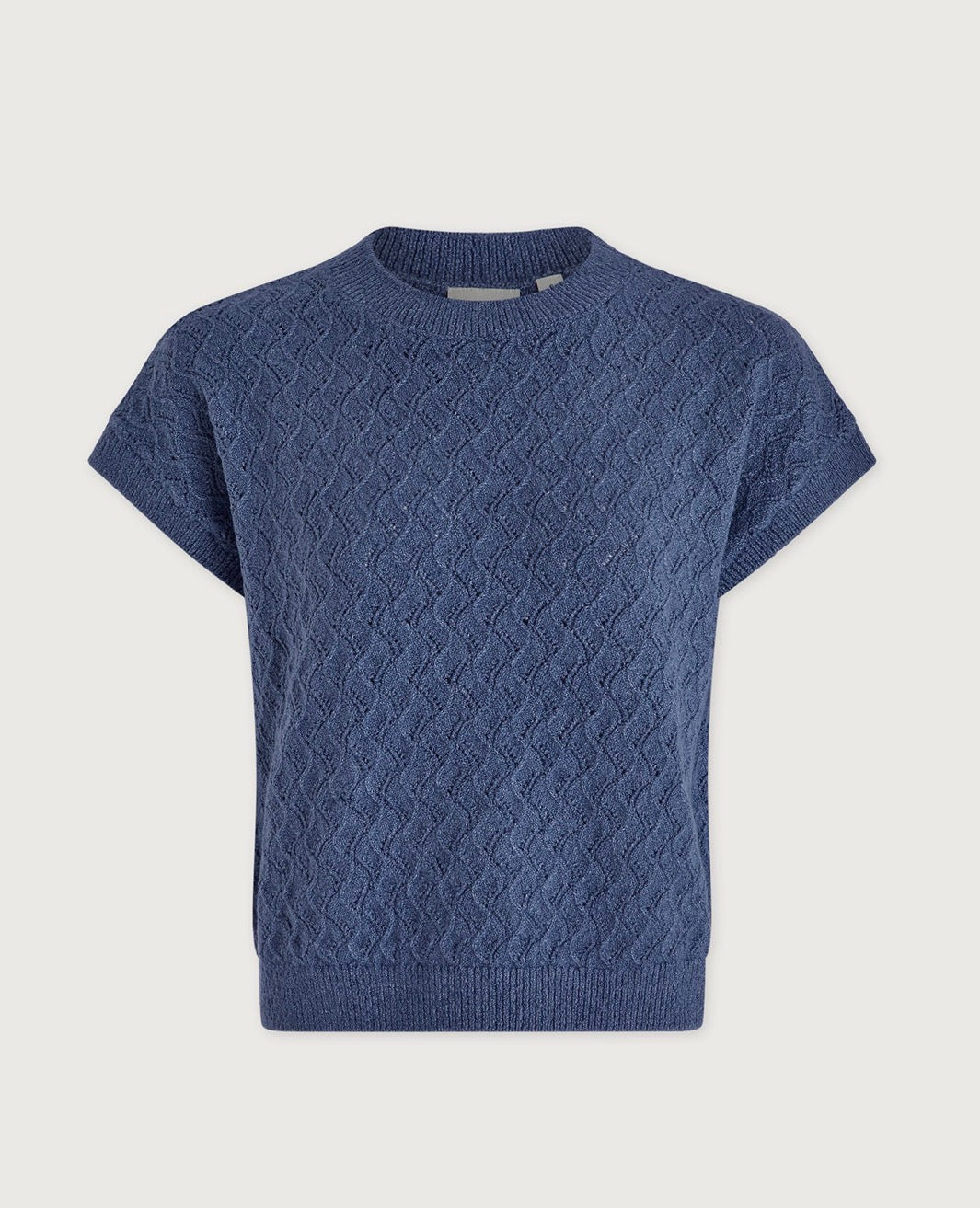 Va03190 Blue Knit Top