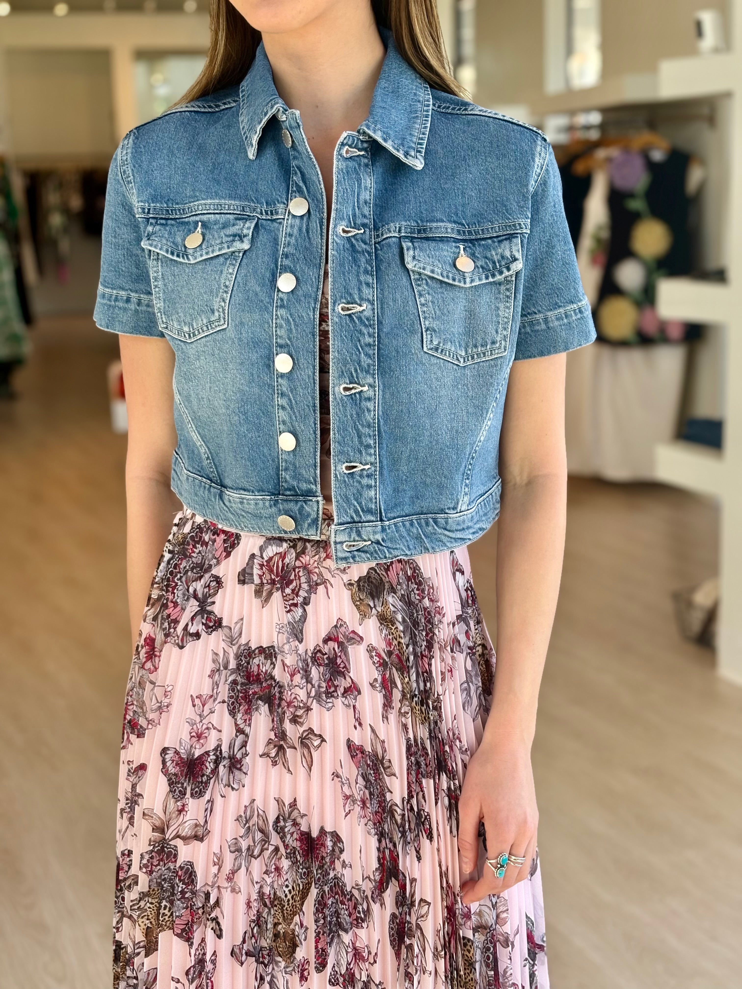 La10076 Denim Shirt Jacket