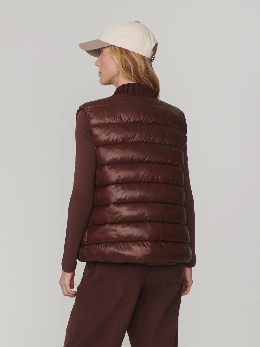 Va02126 Brown Puffer Vest