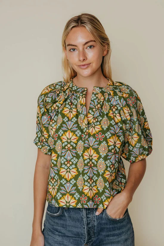 Lalrb12 Tribeca Puff Sleeve Top