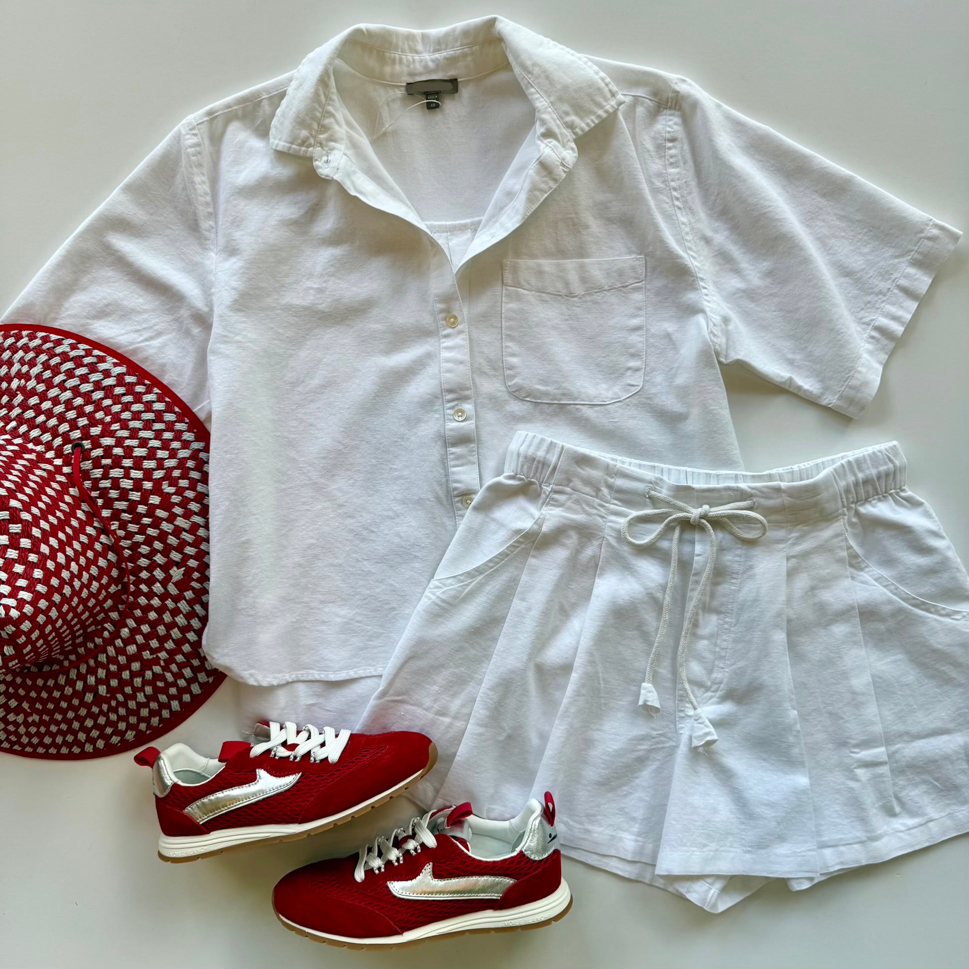 Lipa3442 Linen Short - White