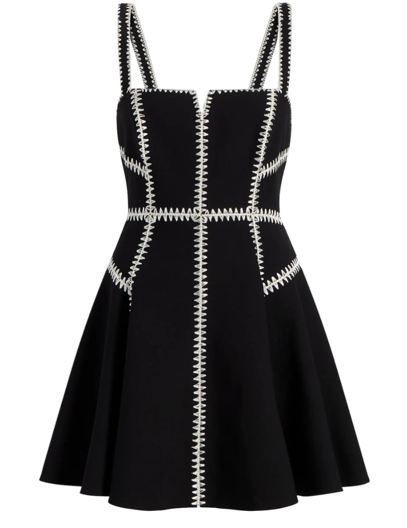 Cizd11062 Flared Stitch Dress