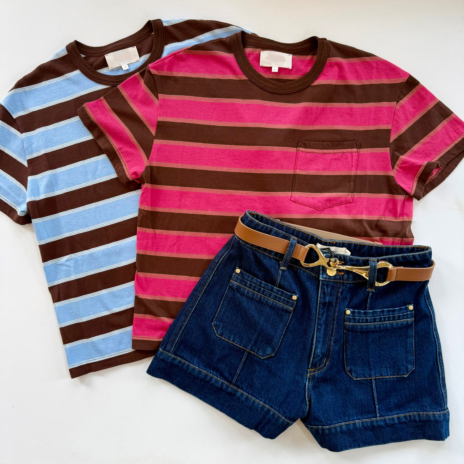 Xix047 Topaz Sky Striped Tee