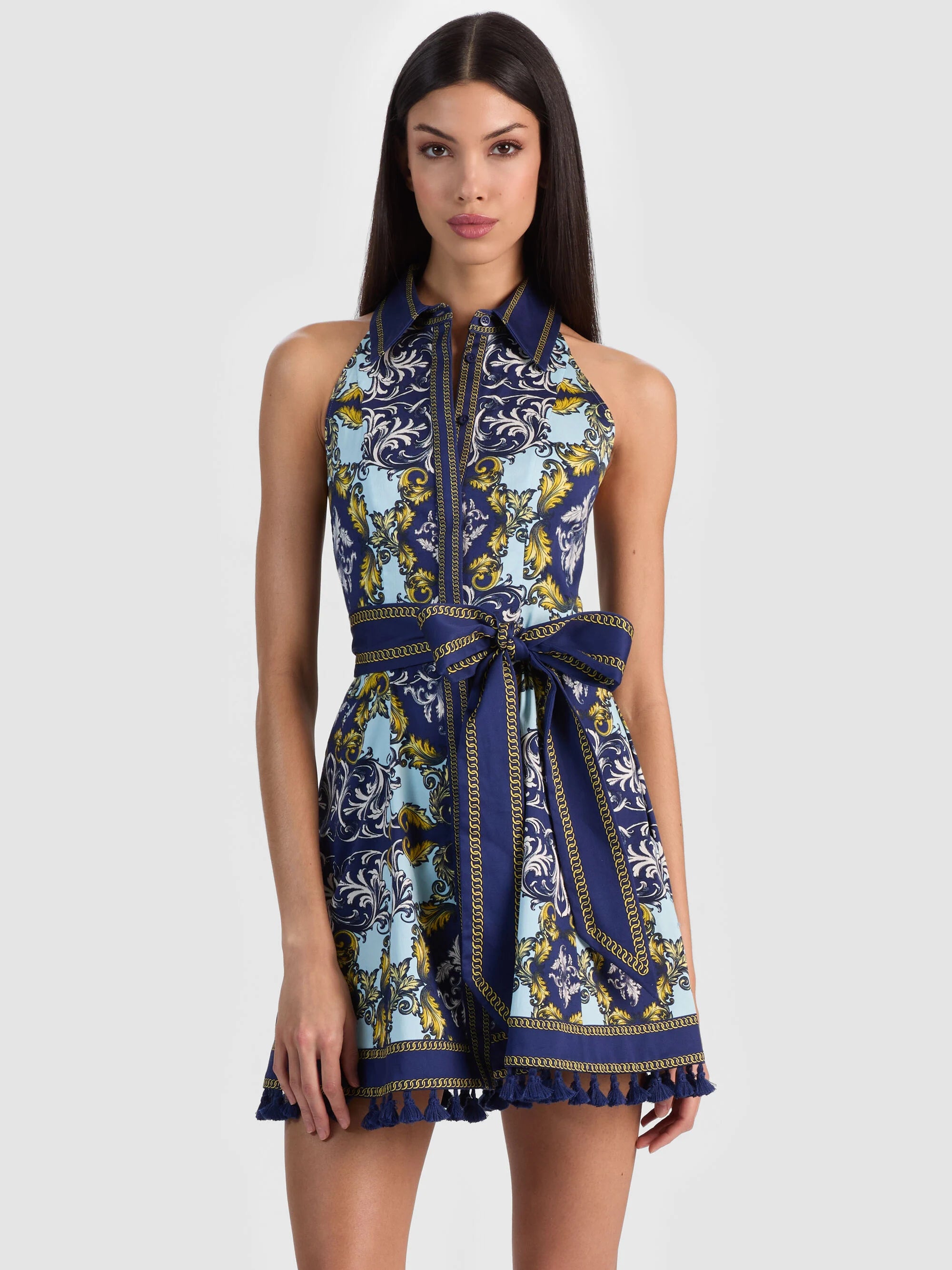 Alcc89520 Antique Scroll Mini Dress