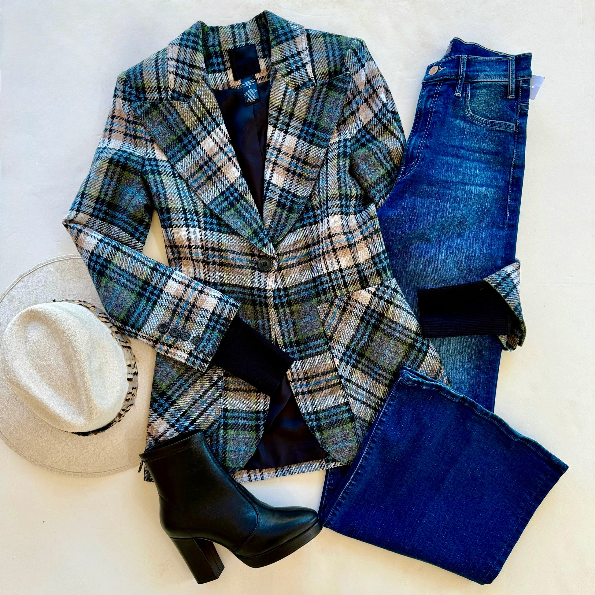 Sm25075 Rib Cuff Birkin Blazer