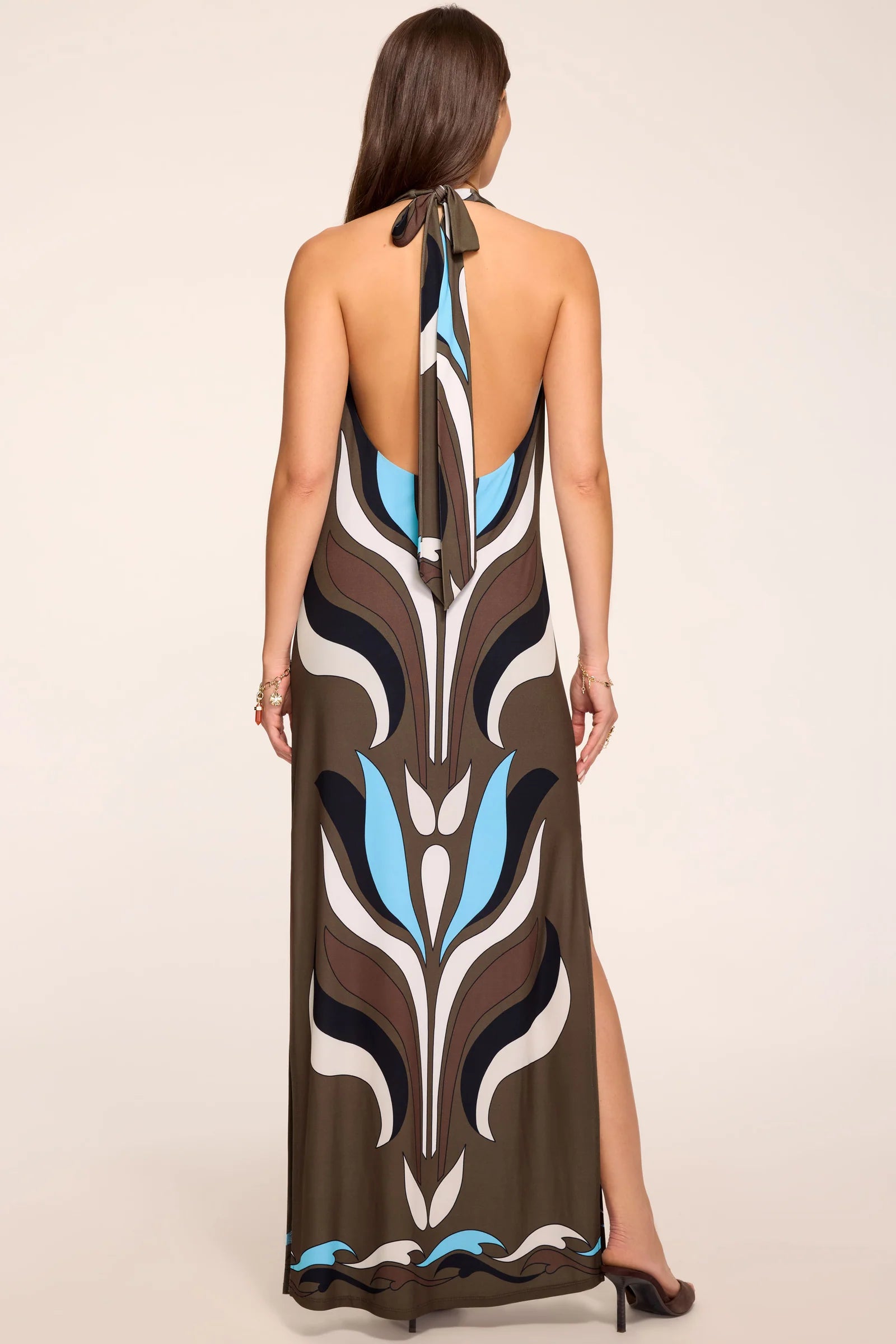 Ra3068 Halter Maxi Dress
