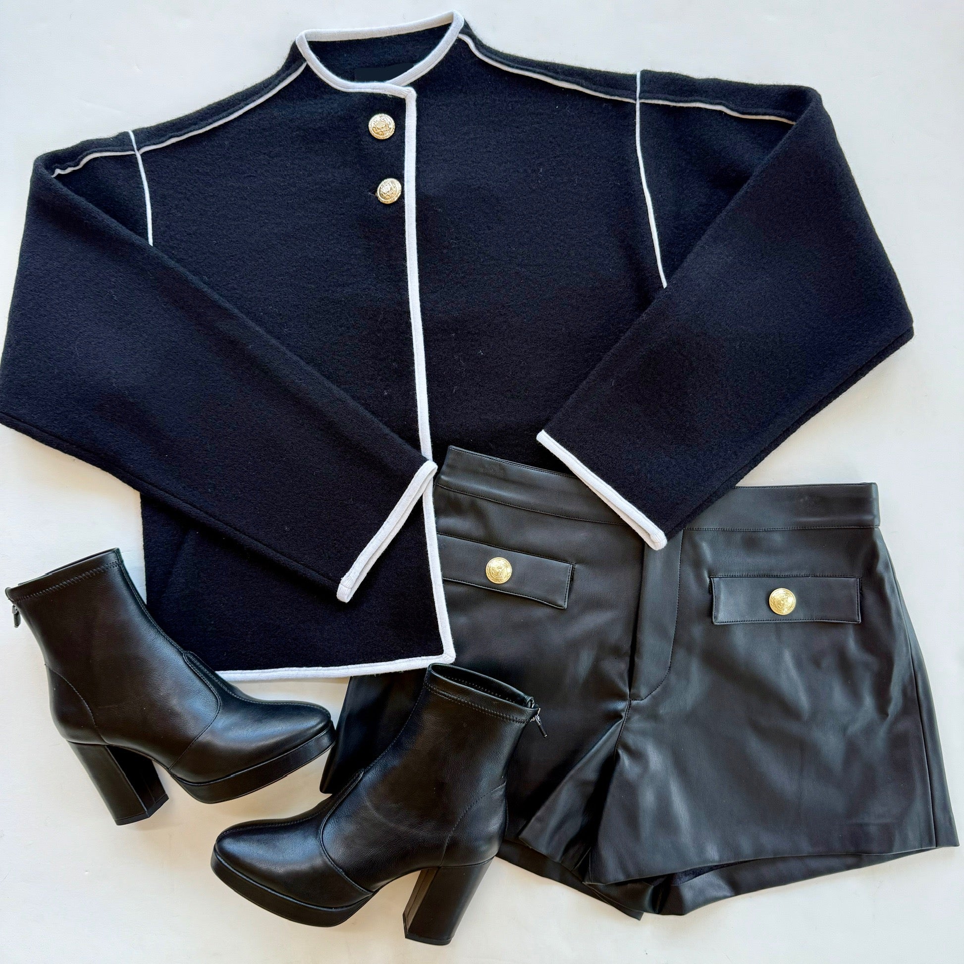 Al584735 Black Sweater Jacket