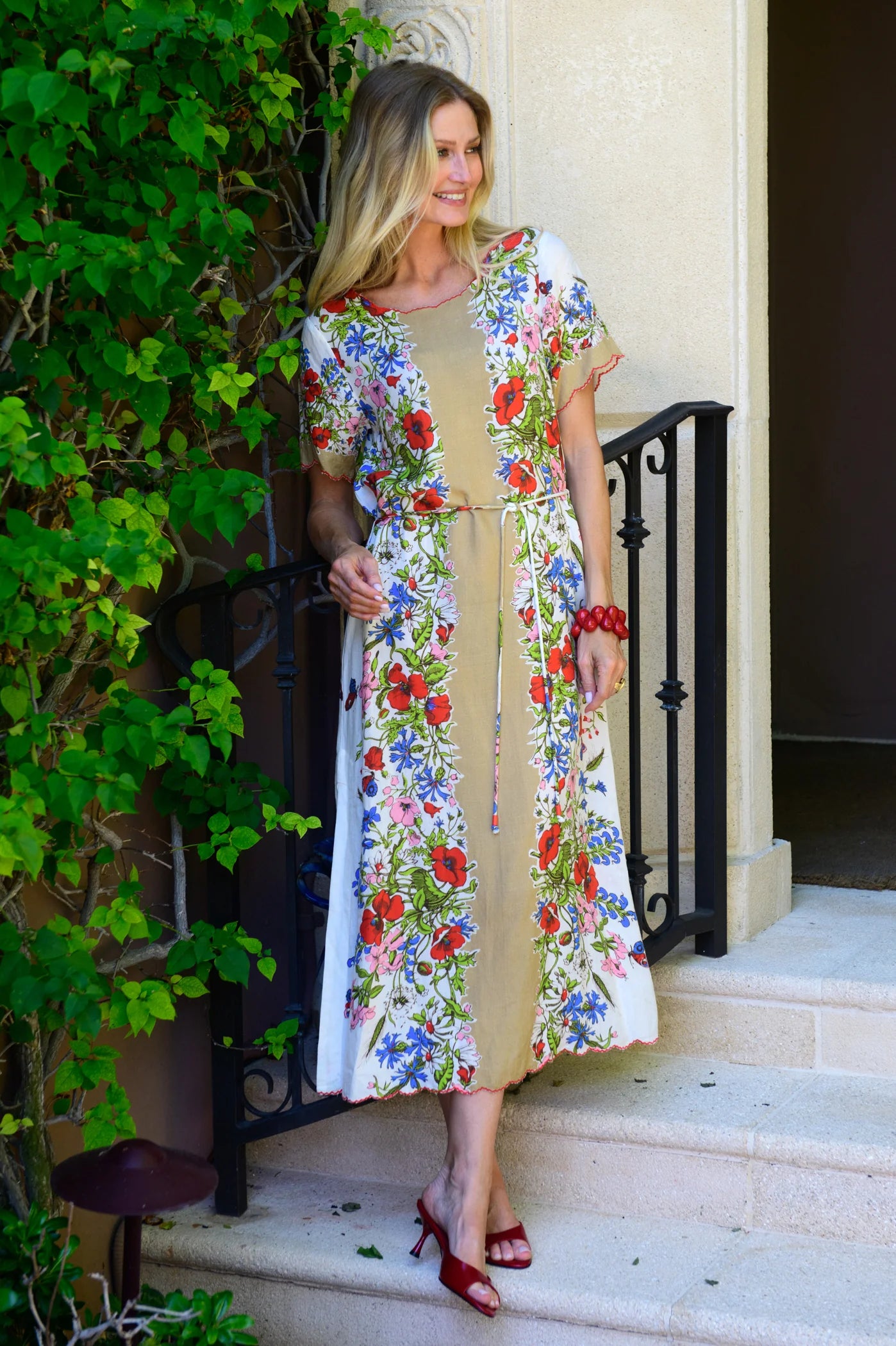 El182275 Butterfly Garden Midi Dress