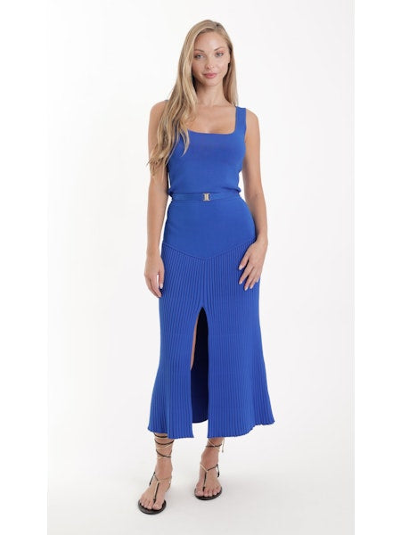 Ka6826 Set - Royal Blue Knit Set