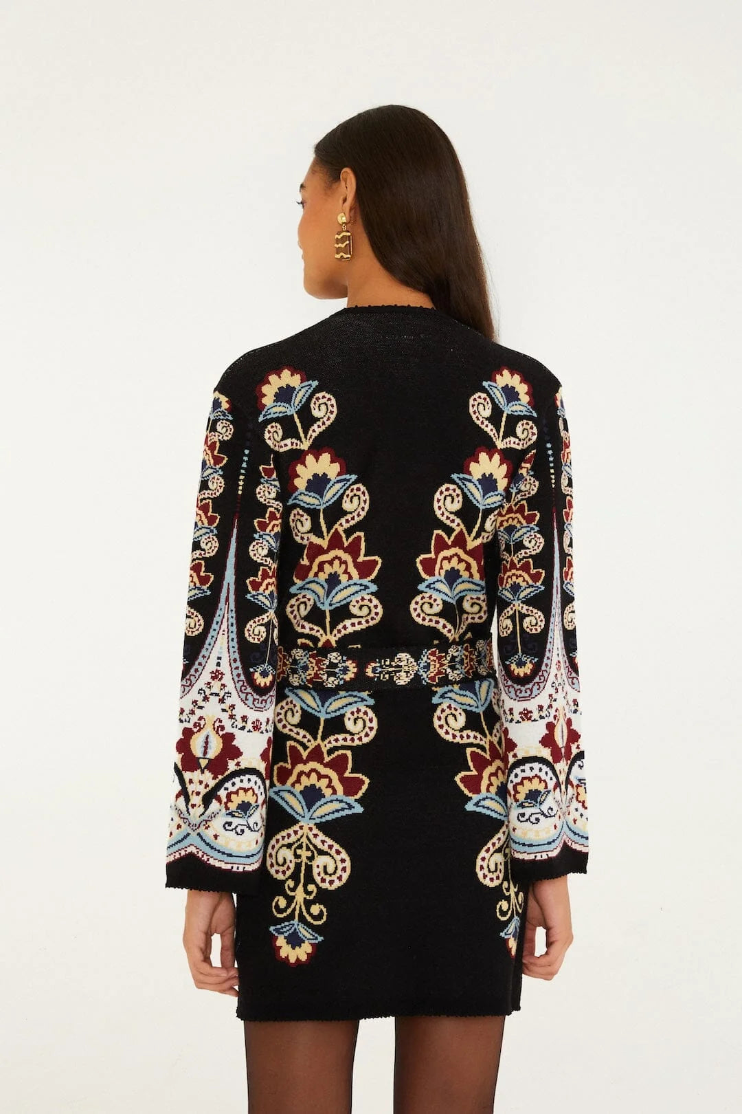 Fa360273 Winter Floral Knit Dress