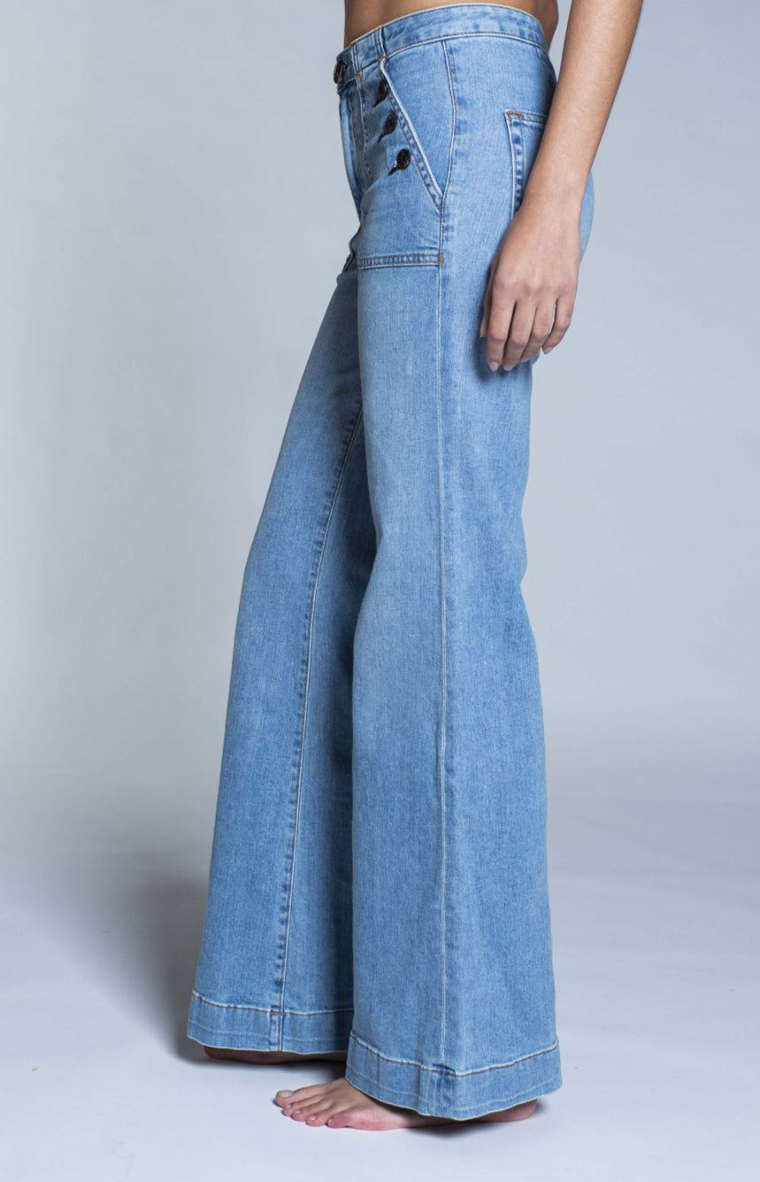 Asw1255 Brickhouse Wide Leg - Harbor