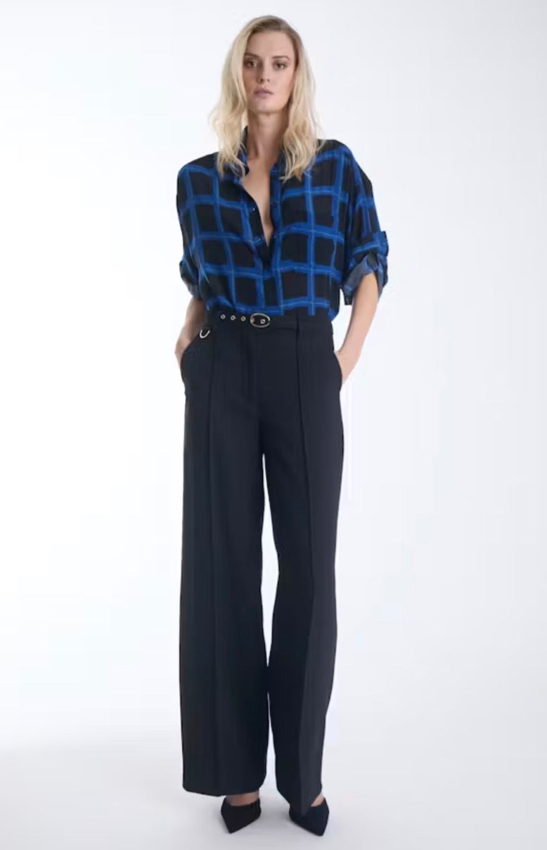 Ka11110 Blue Plaid Shirt